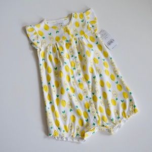 smocked bubble romper